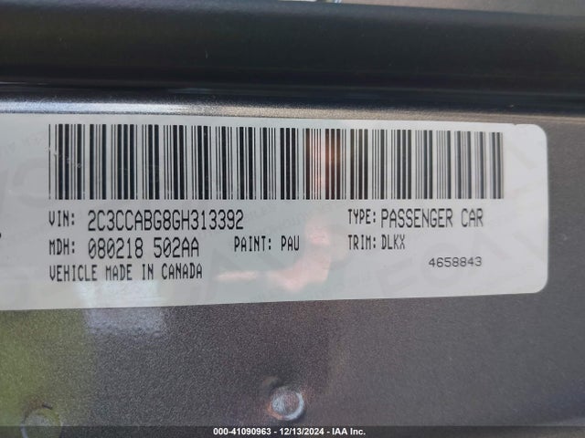 2C3CCABG8GH313392 Chrysler 300 300s Alloy Edition