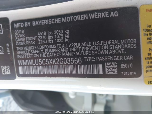 WMWLU5C5XK2G03566 Mini Clubman Cooper S