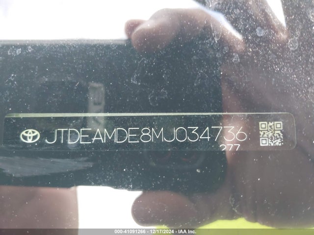 JTDEAMDE8MJ034736 Toyota Corolla Hybrid Le
