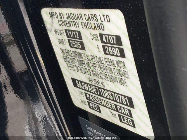 2013 JAGUAR XF SAJWA0E71D8S70781 Photo 8
