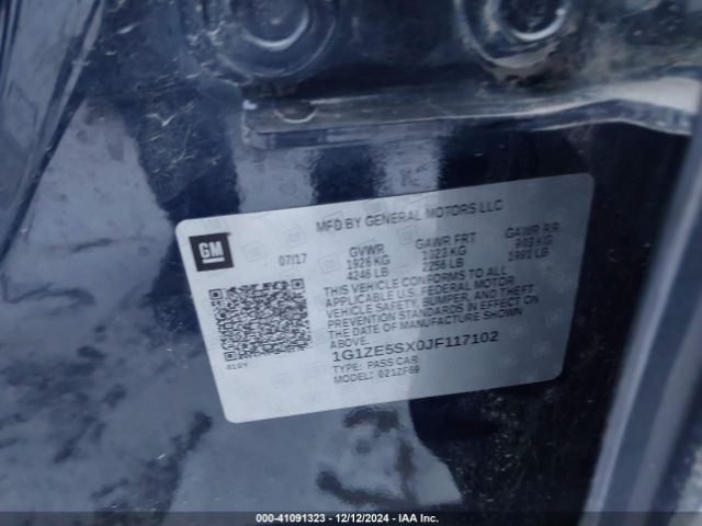 1G1ZE5SX0JF117102 Chevrolet Malibu Premier