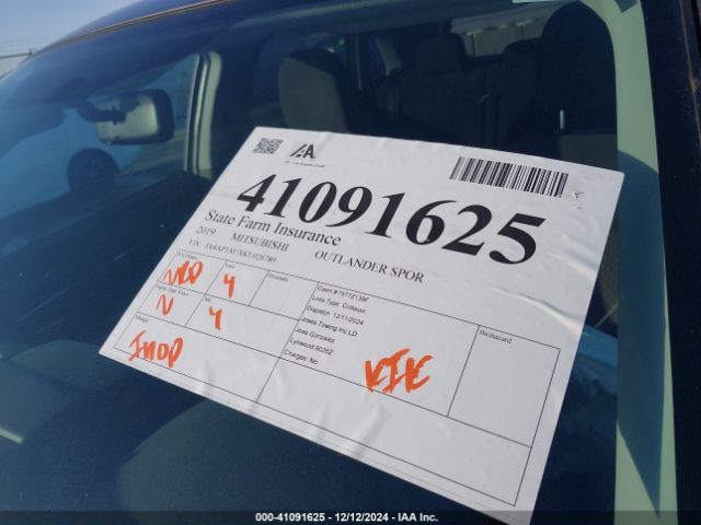 JA4AP3AUXKU026789 Mitsubishi Outlander Sport 2.0 Es