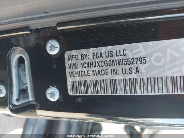 1C4HJXCG0MW552795 Jeep Wrangler Rubicon 4x4
