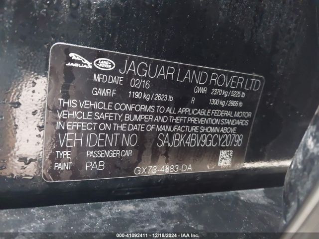 2016 JAGUAR XF SAJBK4BV9GCY20798 Photo 8