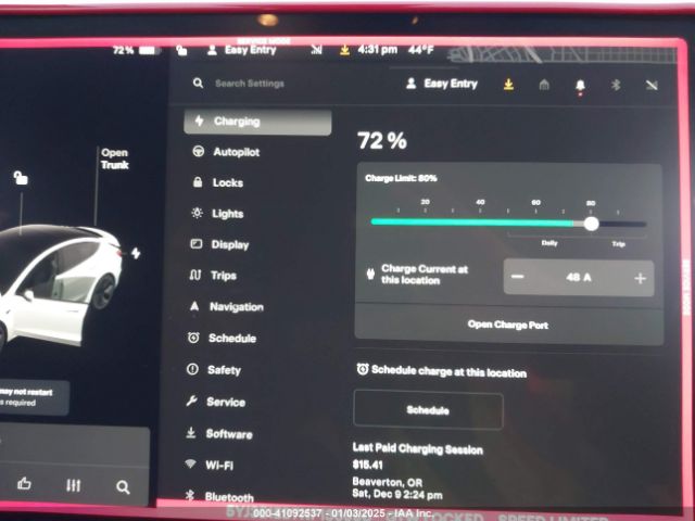 5YJ3E1EB7NF136990 Tesla Model 3 Long Range Dual Motor All-wheel Drive