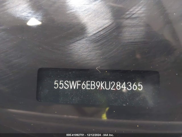 55SWF6EB9KU284365 Mercedes-Benz Amg C 43 4matic