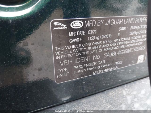 2021 JAGUAR XF SAJBL4GX9MCY89803 Photo 8