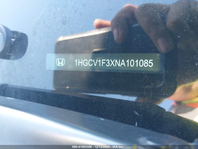 1HGCV1F3XNA101085 Honda Accord Sport