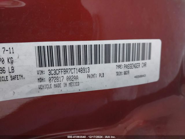 2012 FIAT 500 3C3CFFBR7CT148913 Photo 8