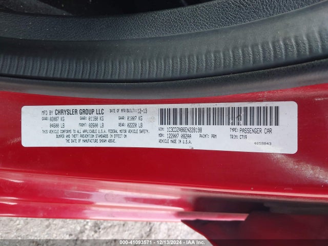 1C3CDZAB6EN228198 Dodge AVENGER SE