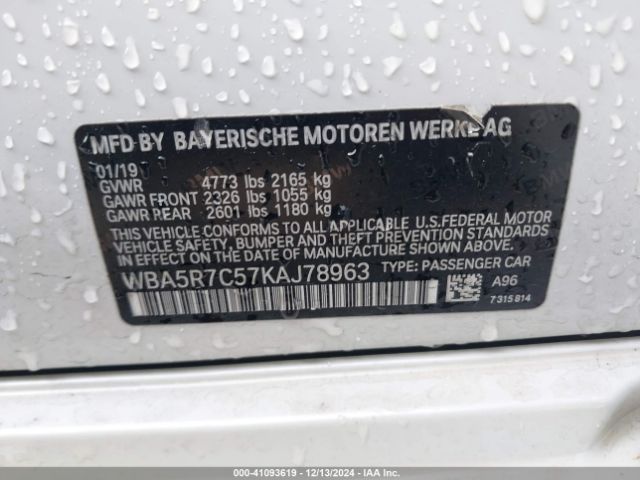 WBA5R7C57KAJ78963 BMW 330i Xdrive