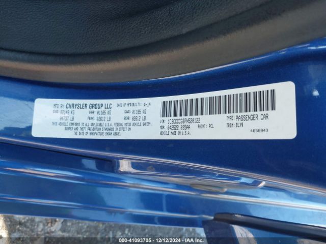 1C3CCCCG6FN520122 Chrysler 200 C