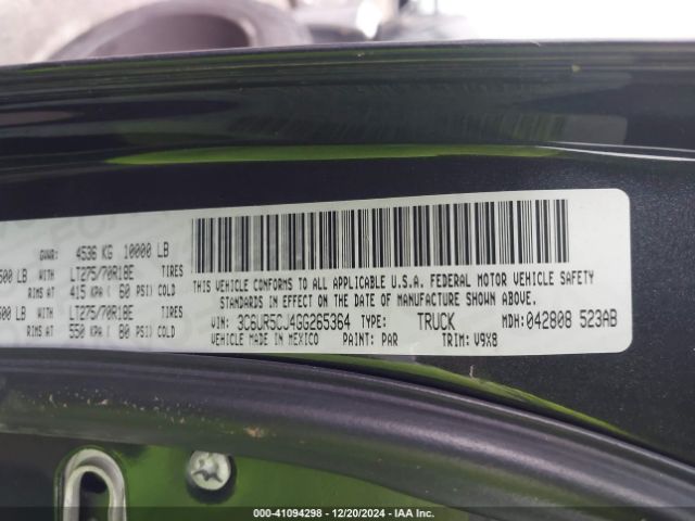 3C6UR5CJ4GG265364 RAM 2500 Tradesman