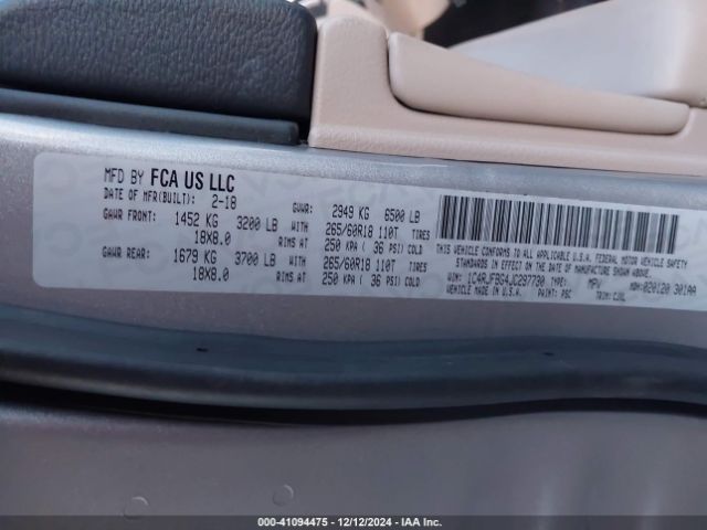 1C4RJFBG4JC297730 Jeep Grand Cherokee Limited 4x4