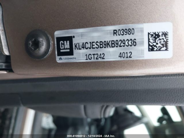 KL4CJESB9KB929336 Buick Encore Awd Preferred