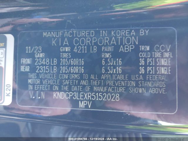 KNDCP3LEXR5152028 KIA NIRO LX