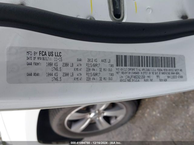 1C4NJPFA8GD621260 Jeep Patriot High Altitude Edition