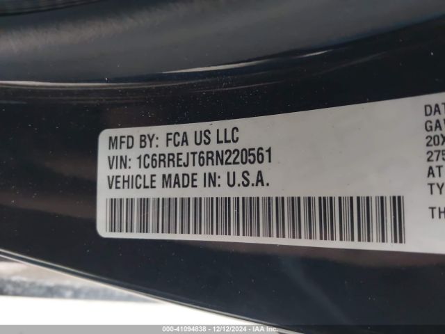 1C6RREJT6RN220561 RAM 1500 Laramie  4x2 5'7 Box
