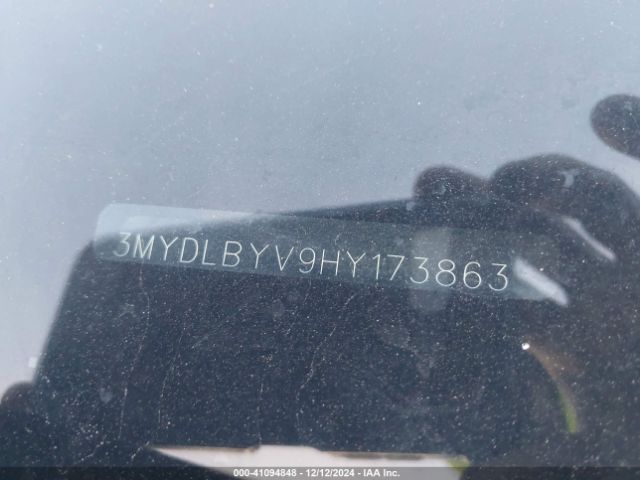 3MYDLBYV9HY173863 Toyota YARIS IA