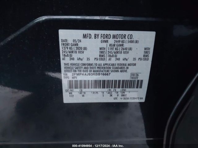 2024 FORD EDGE 2FMPK4J93RBB16667 Photo 8