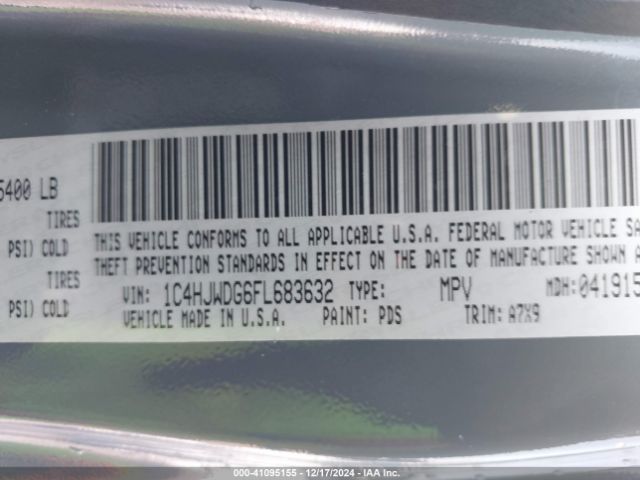 1C4HJWDG6FL683632 Jeep Wrangler Unlimited Sport