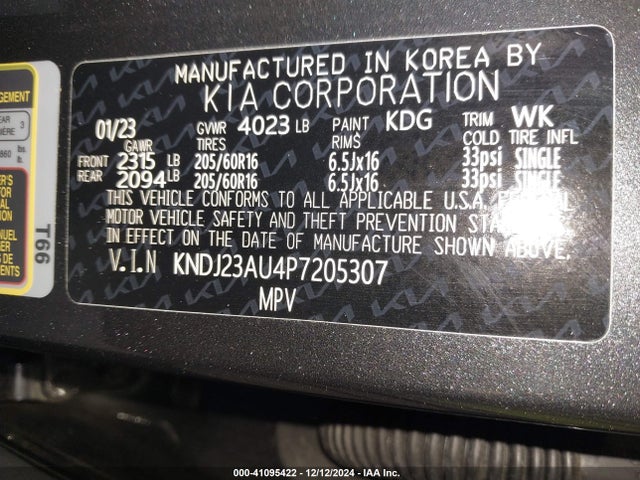 KIA SOUL LX 2023 KNDJ23AU4P7205307 Image 9