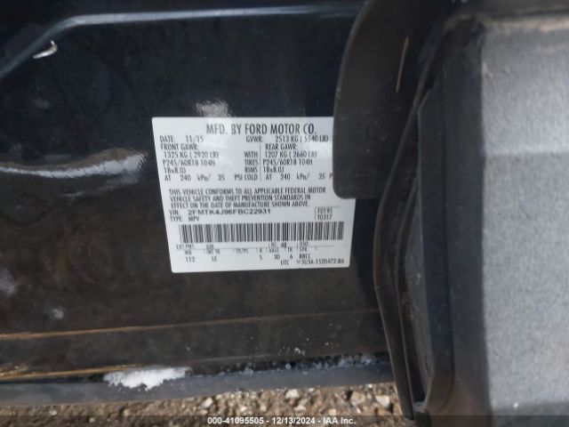 2FMTK4J96FBC22931 Ford EDGE SEL
