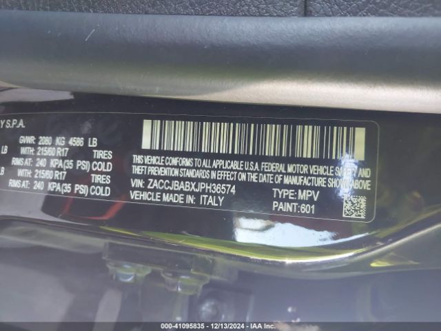 ZACCJBABXJPH36574 Jeep Renegade Upland Edition 4x4