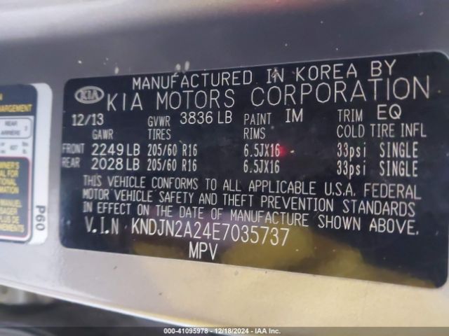 KNDJN2A24E7035737 KIA Soul