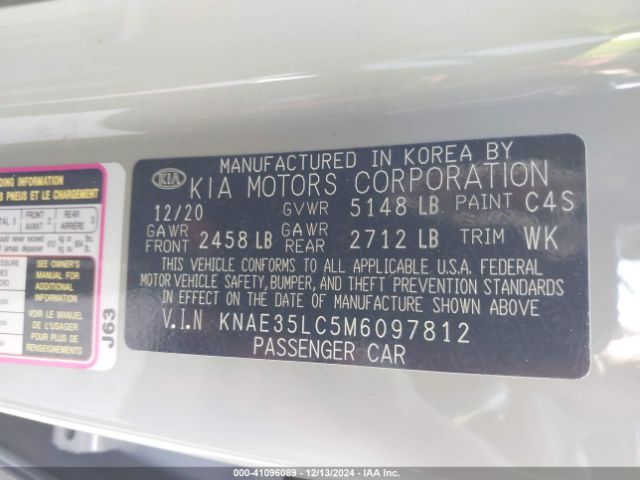 KNAE35LC5M6097812 KIA STINGER GT