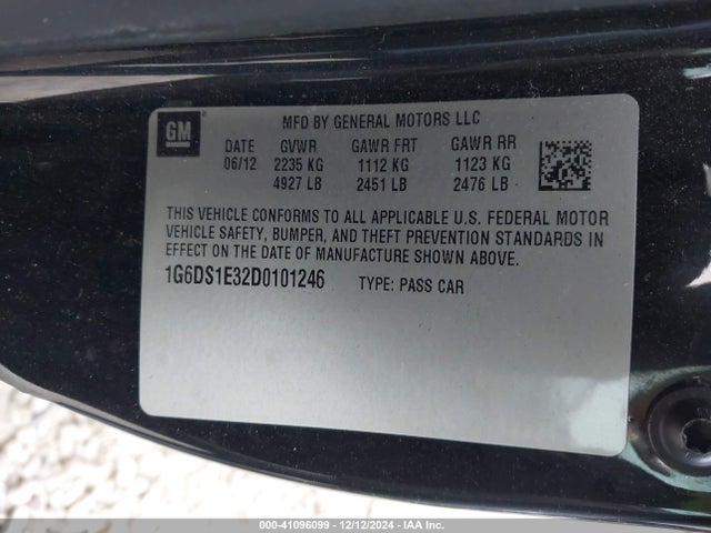 2013 CADILLAC CTS 1G6DS1E32D0101246 Photo 8
