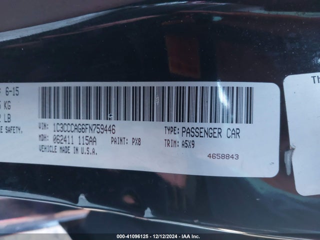 Chrysler 200 Limited 2015 1C3CCCAG6FN759446 Image 9