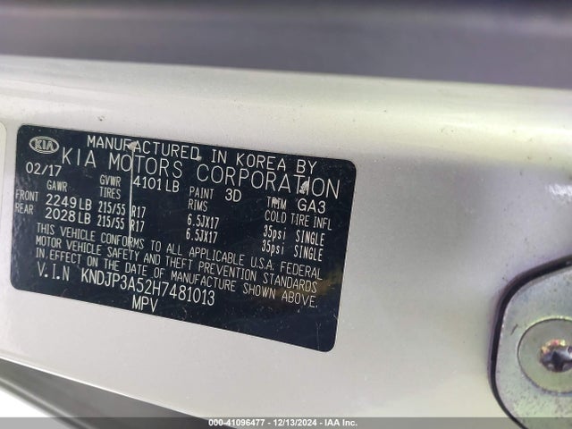 KNDJP3A52H7481013 KIA SOUL +