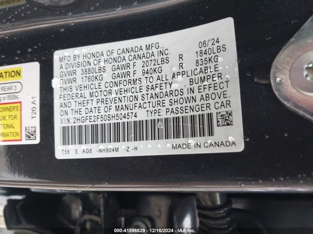 Honda Civic Sport 2025 2HGFE2F50SH504574 Image 9