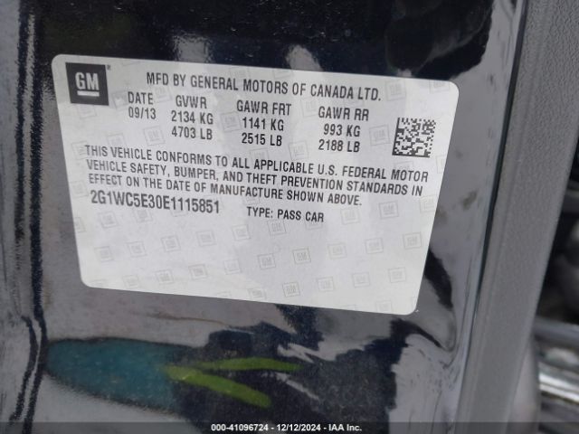 2G1WC5E30E1115851 Chevrolet Impala Limited Ltz