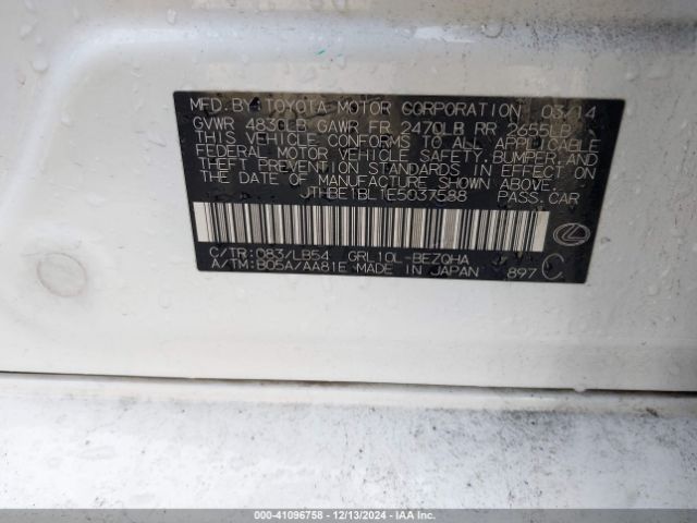 JTHBE1BL1E5037588 Lexus GS 350