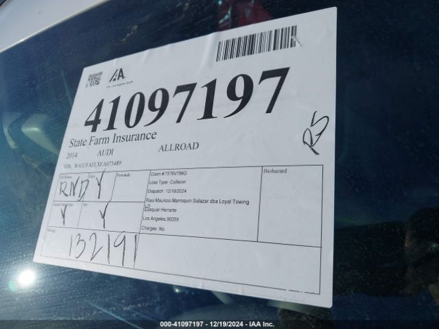 WA1UFAFLXEA073489 Audi Allroad 2.0t Premium