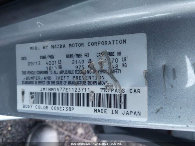JM1BM1V77E1123711 Mazda Mazda3 I Touring