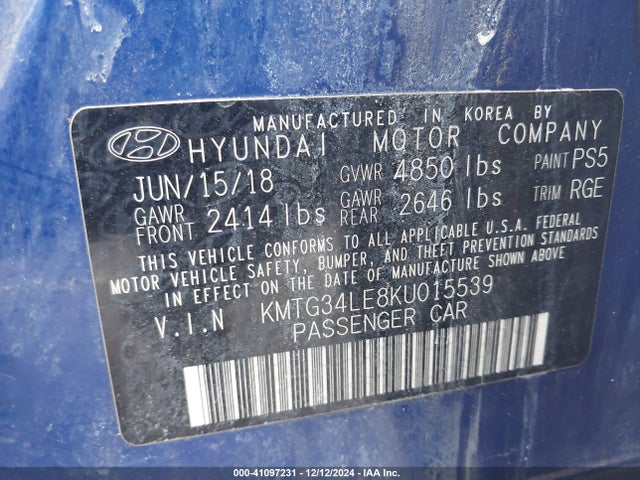 KMTG34LE8KU015539 Genesis G70 3.3t Advanced