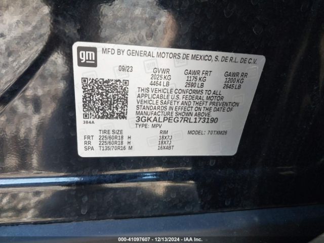 3GKALPEG7RL173190 GMC Terrain Fwd Slt
