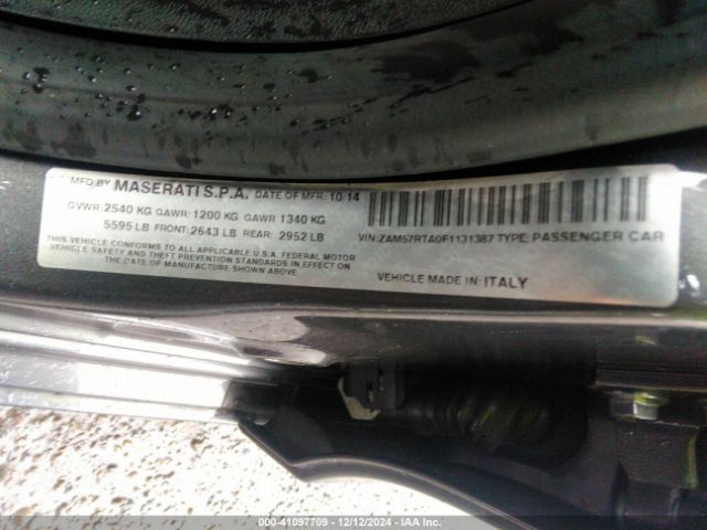 ZAM57RTA0F1131387 Maserati Ghibli S Q4