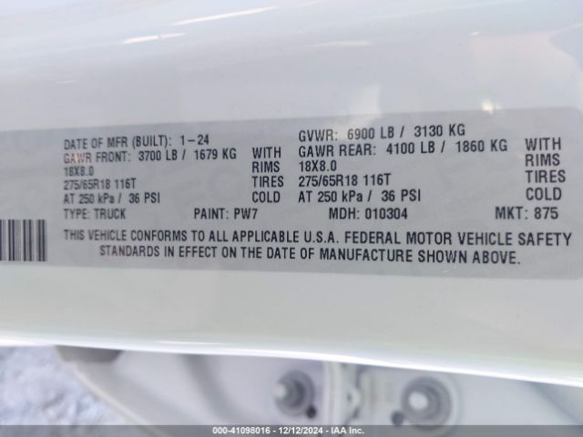 1C6RREJT7RN214204 RAM 1500 Laramie  4x2 5'7 Box