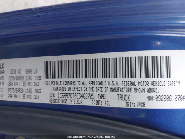 1C6RR7KT0ES462705 RAM 1500 Express