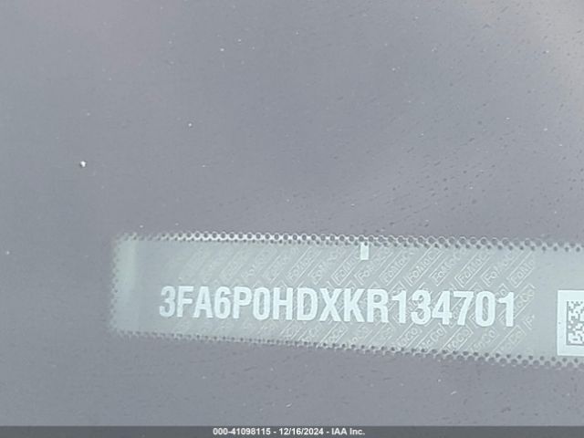 3FA6P0HDXKR134701 Ford FUSION SE