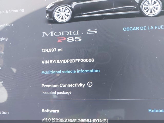 2013 TESLA MODEL S 5YJSA1DP2DFP20006 Photo 6