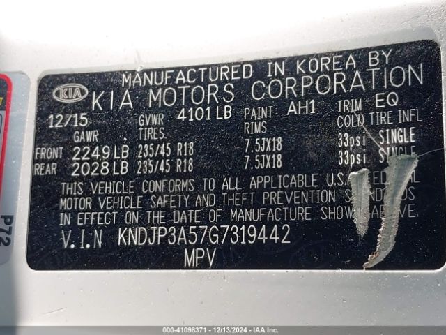 KNDJP3A57G7319442 KIA SOUL +