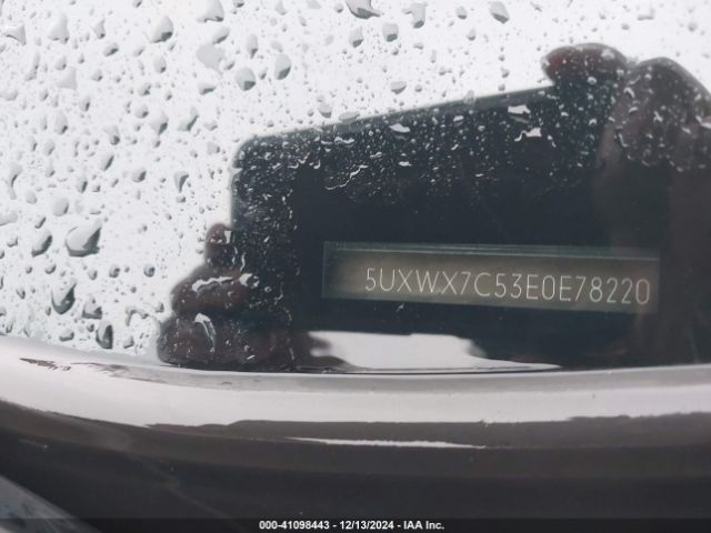 5UXWX7C53E0E78220 BMW X3 Xdrive35i