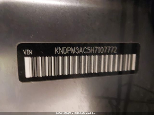 KNDPM3AC5H7107772 KIA Sportage Lx