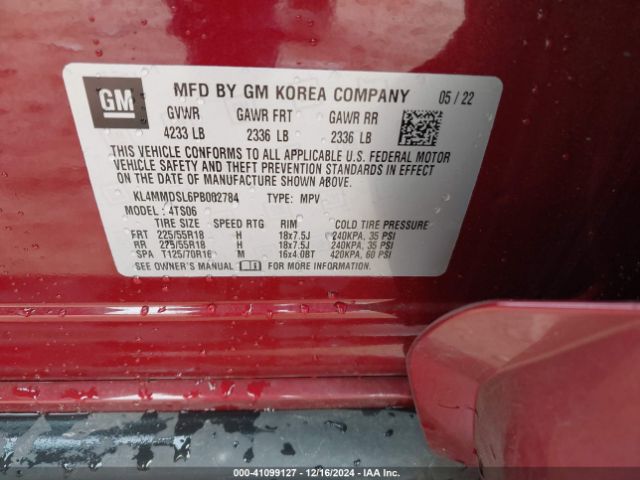 KL4MMDSL6PB002784 Buick Encore Gx Select Fwd
