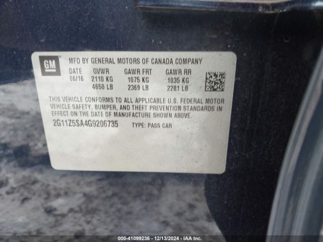 2G11Z5SA4G9206735 Chevrolet IMPALA LS